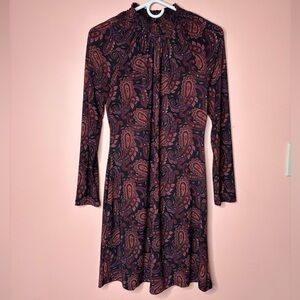 TOMMY HILFIGER Paisley High Neck Dress